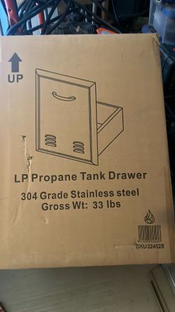 Propane Tank Drawer Outside Bbq