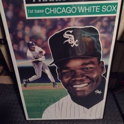Frank Thomas Autographed Framed Poster W/ COA