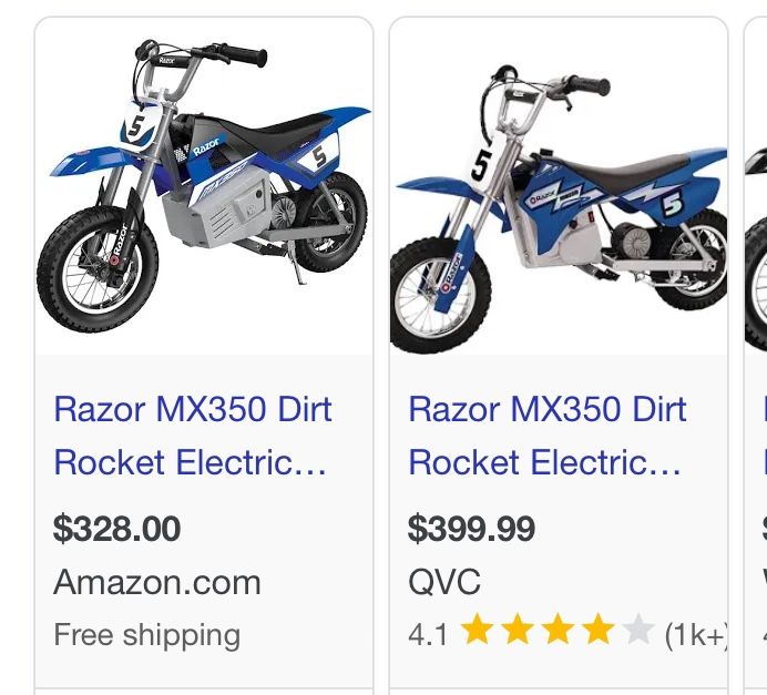 Razor MX Dirt Rocket Electric Bike