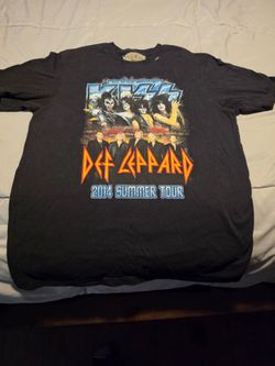 Kiss and Def Leppard 2014 summer tour shirt