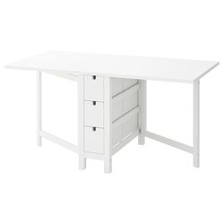 $359.99 NORDEN IKEA Gateleg table, white, 10 1/4/35/59 7/8x31 1/2