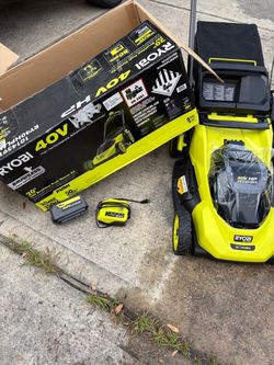 RYOBI 40V HP Brushless 20 in. Cordless Lawn Mower – like new