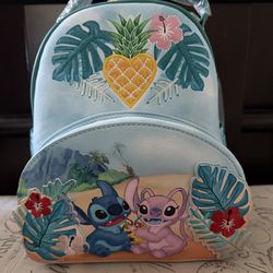 Disney Loungefly Stitch and Angel mini backpack