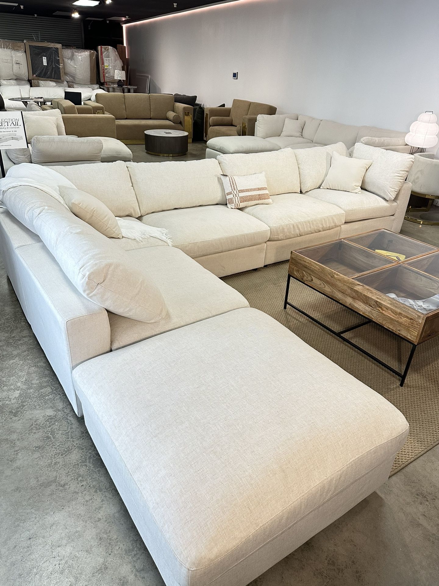 NEW Cloud Sofa Modular Sectional Couch With Down Feather & Memory Foam