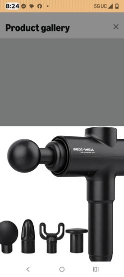 Bodi-Well Percussion Massage Gun with Attachments