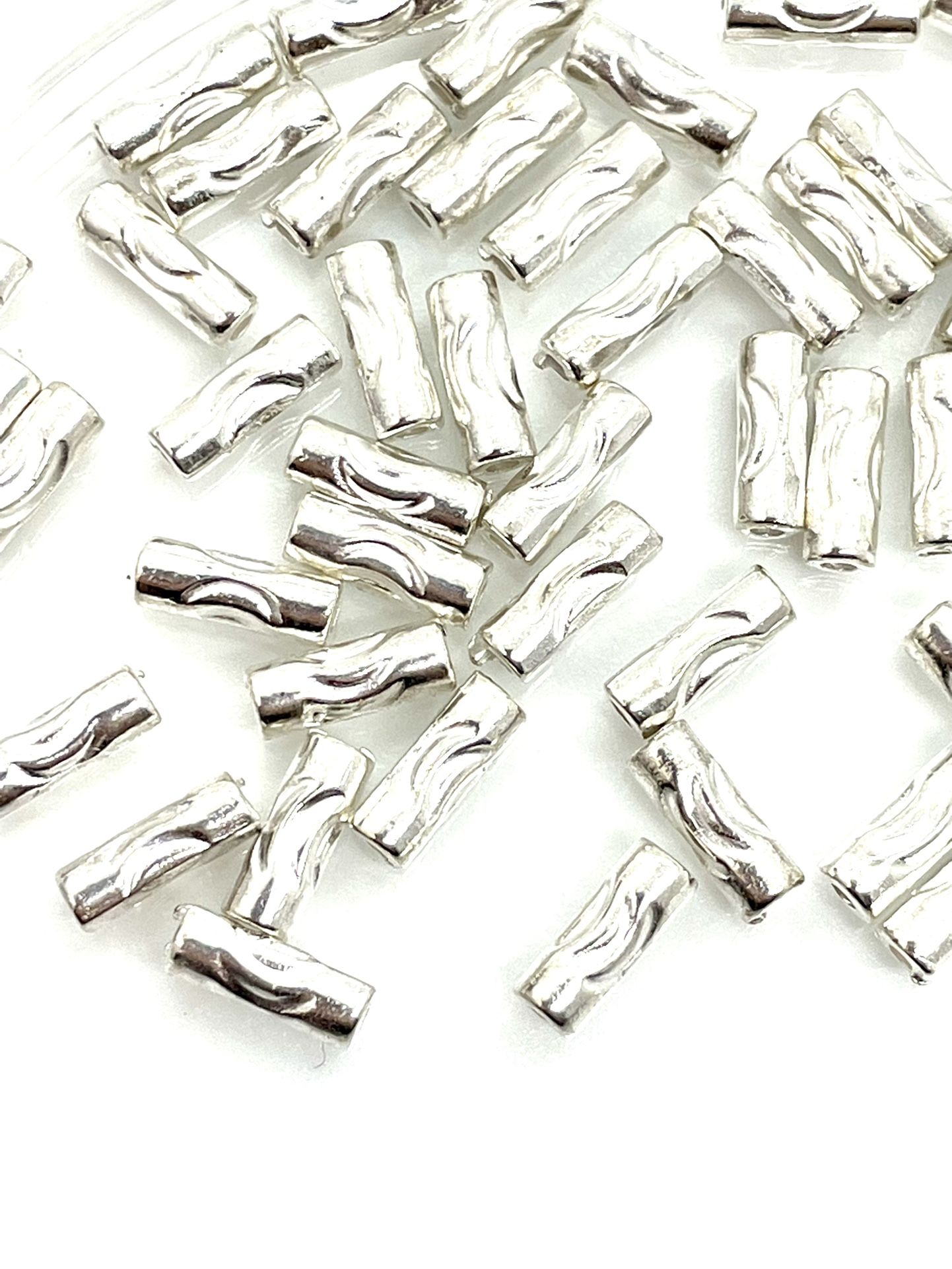 Silver Tube Beads