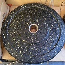 55lb Olympic Bumper Plates 