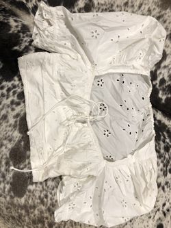 Zara white top