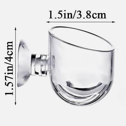 Acrylic Aquatic Plant Cup Water Plant Pot Cup with Suction Cup for Fish Tank