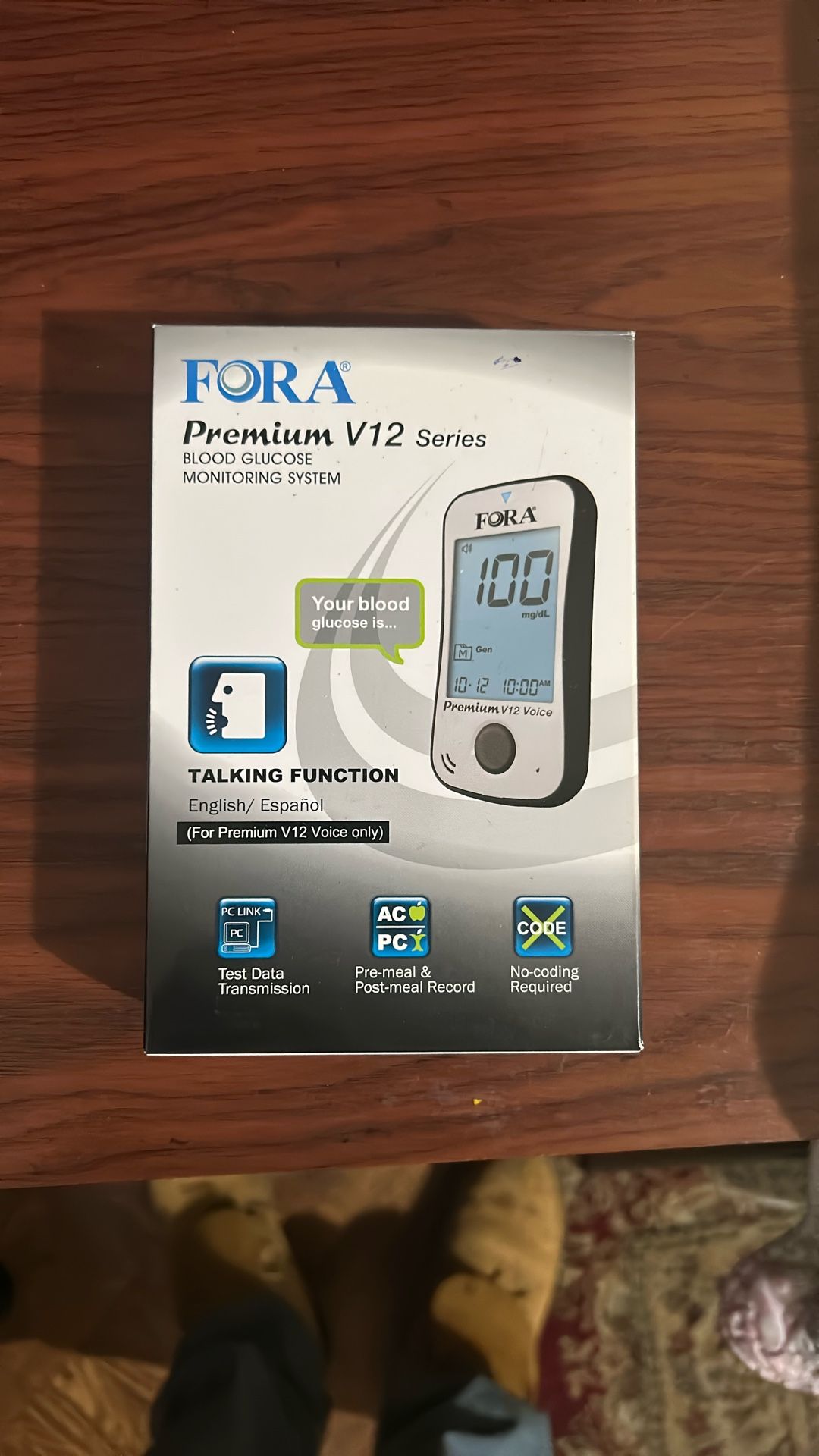 FORA PREMIUM V12 Glucose TALKING MONITOR