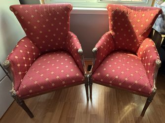 ✨ Pair of Vintage Casa Stradivari Accent Chairs – Handcrafted Elegance from Brooklyn, NY