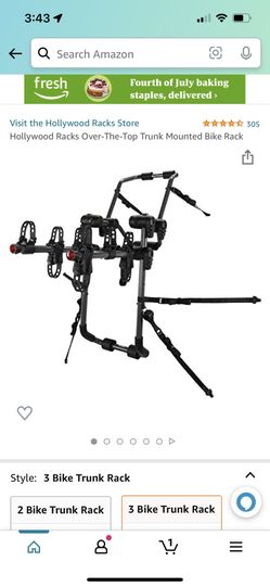 2 Bike Hollywood Trunk Rack 