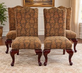 Set of 4 Upholstered Dining Chairs