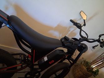 GO Electric Bike with Rear Rack and Mirror