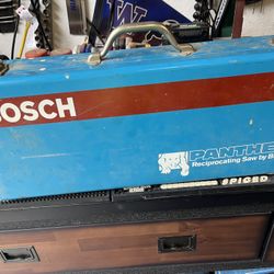 Vintage BOSCH Reciprocating Saw 1632 VS Panther  w/ Extras