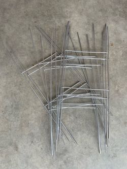 Garage sale sign posts - metal