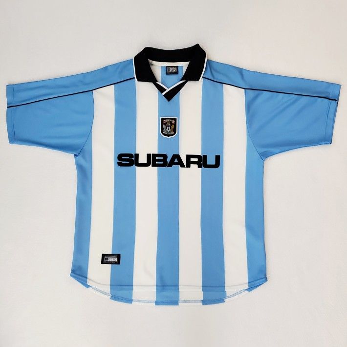 COVENTRY CITY Mens L 42/44 Vintage Home Football Shirt Jersey 2000-2001 Soccer