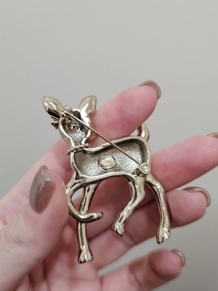 Vintage Antique Deer Style Brooch 