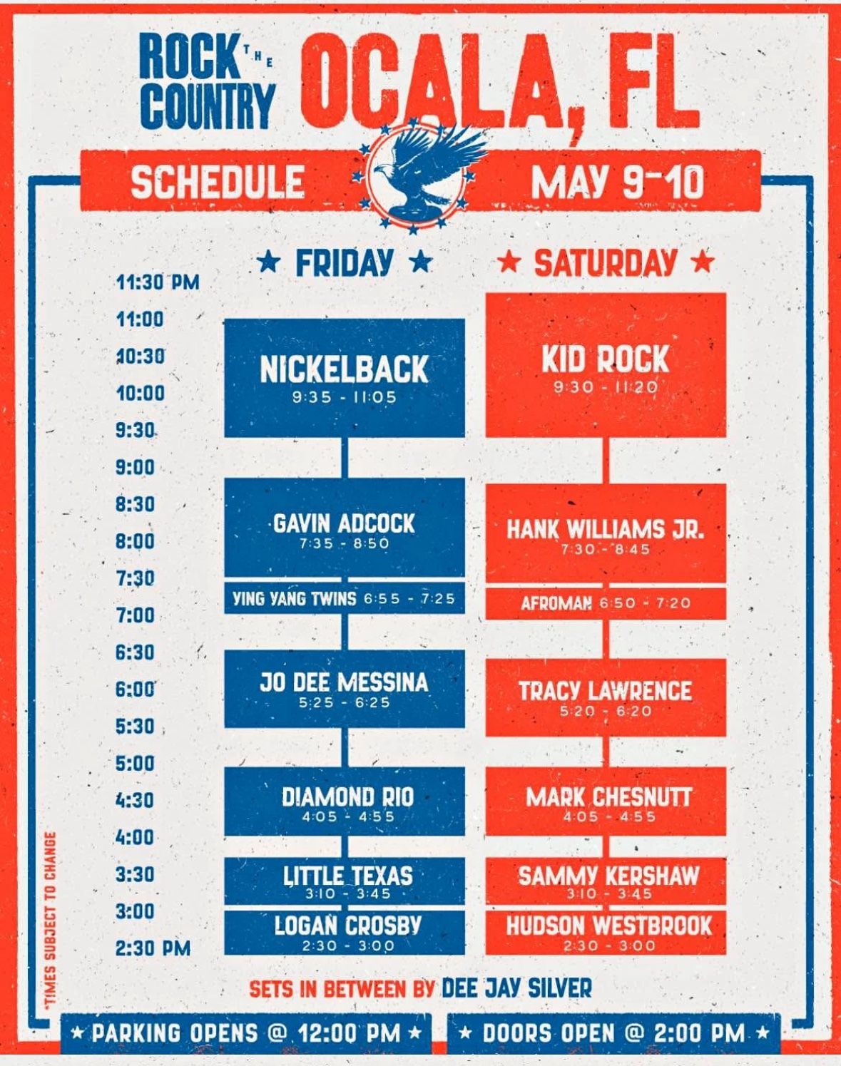 Rock the Country Ocala - 4 Saturday Tickets