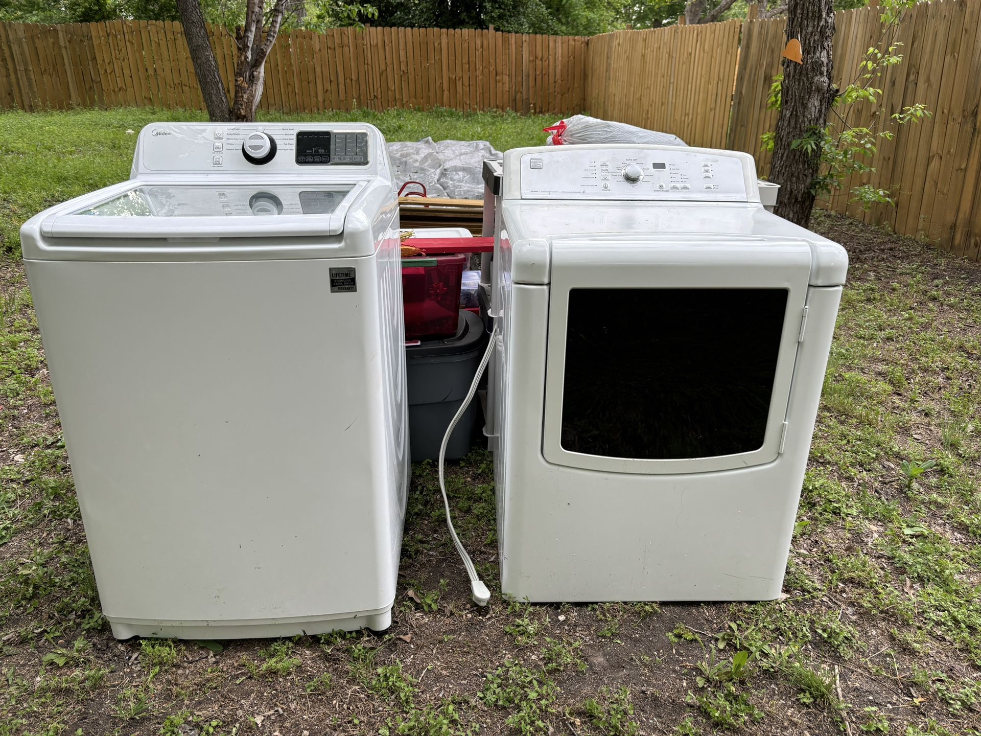 Kenmore Dryer and Midea Washer