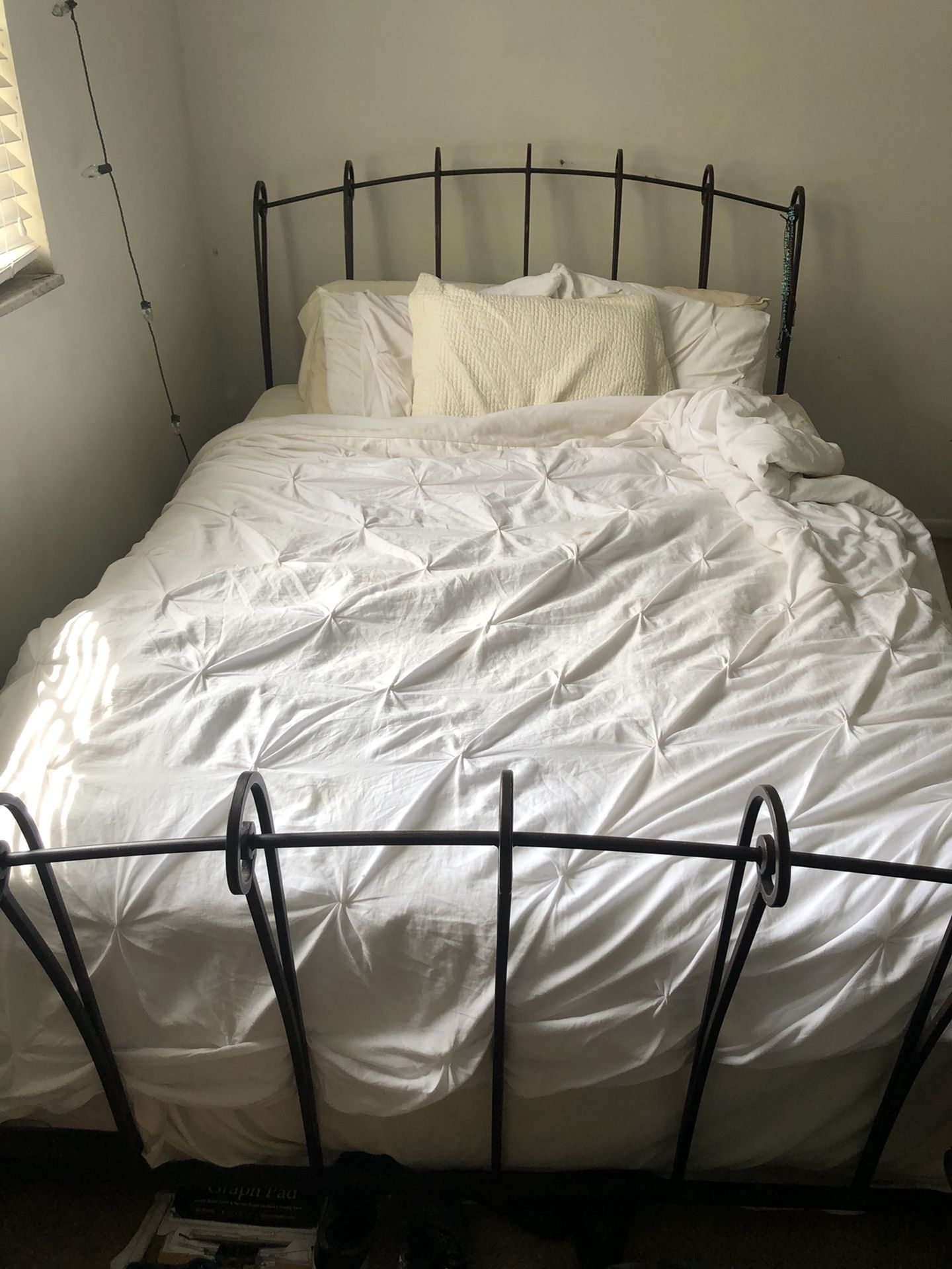 OBO Queen Bed- Mattress, Box Spring, AND Frame