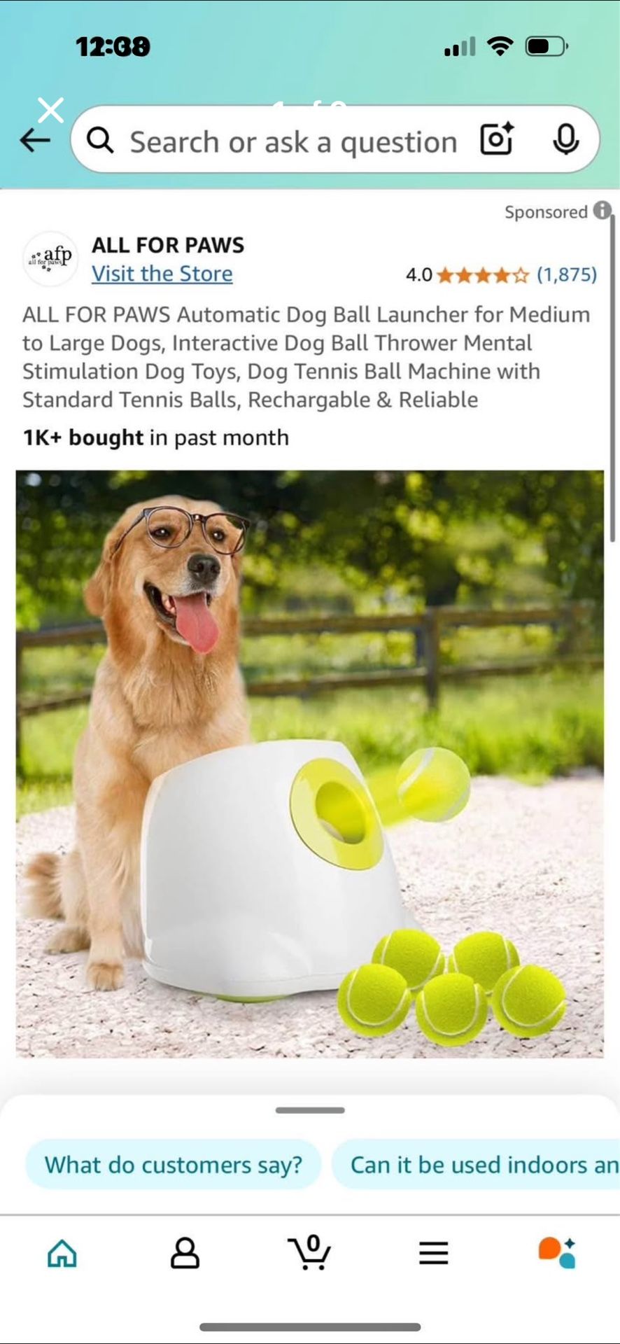 Automatic Ball Launcher for Medium Dogs