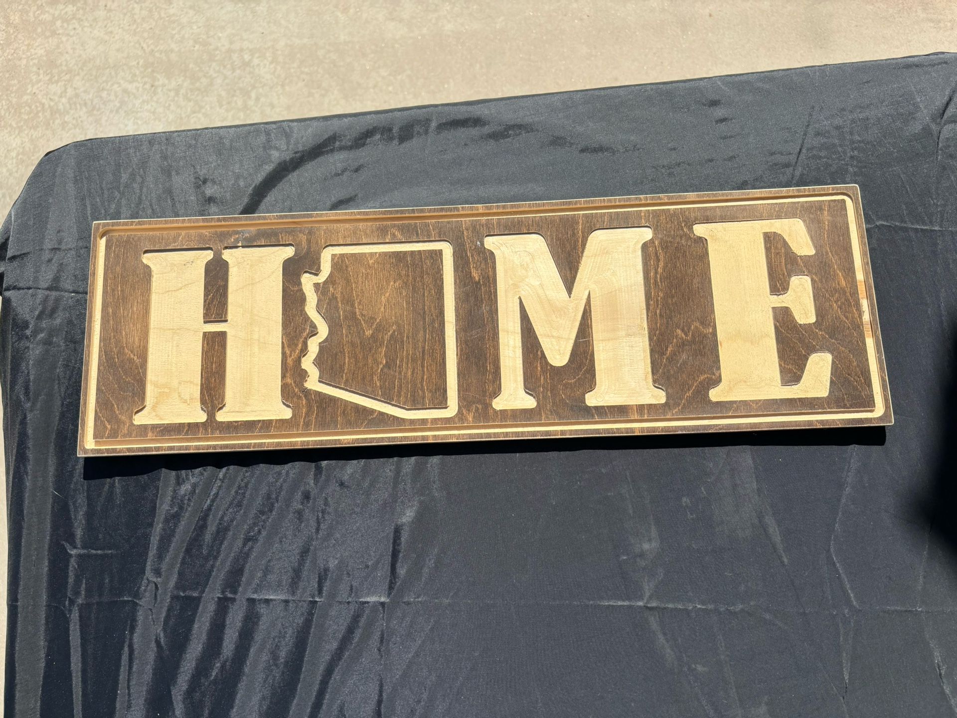 Arizona Wooden Wall Sign. “HOME”