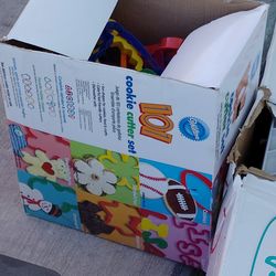 Box of cookie cutters