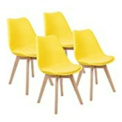 Yellow Mid Century  Chairs