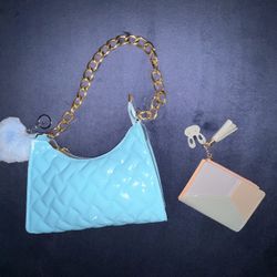 Cute Small Shoulder Baguette Bag Set