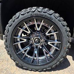 22x12 Fuel Rines Y Llantas 33/1250/22 Venom Power MT
