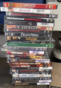 Used DVD’S Set Of 25    Pick Up Only