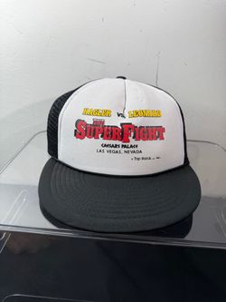 Vintage 1987 Hagler vs Leonard Super Fight Caesars Palace Boxing Trucker Hat