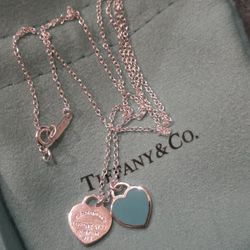 Tiffany & Co. Return to Tiffany Mini Double Heart Necklace – New in Box