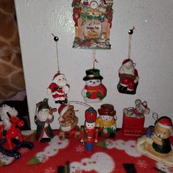 Vintage Christmas Tree Ornament Collection!! 11 Unique Ornaments! From The Amazing 80's!!