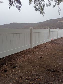 White Vinyl Privacy Fence Panels
