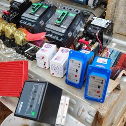 PowerPacT HD 060  Two Of Those Some Relays ,Surgelogic Type SDSS3650, PMR2,CONTROL SWITCH  , ELECTRICIAN HARDWARE