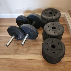 Dumbbell Set - 64 lbs/30 kg Free Weights 