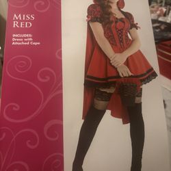 Spirit Halloween Costume-Caperucita Roja Talla Small includes basket