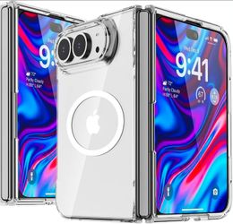 iPhone Duo Case Clear Fold,Compatible with MagSafe