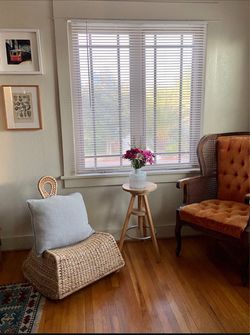 Vintage Wood Piano Stool / Side Table