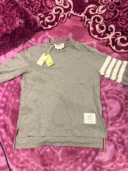 Thom Browne Logo-Appliquéd Striped Cotton-Jersey T-Shirt
