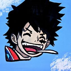 ONE PIECE ANIME LUFFY PAINTING 