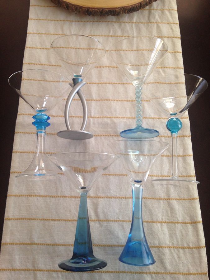 Bombay Sapphire Martini Glasses