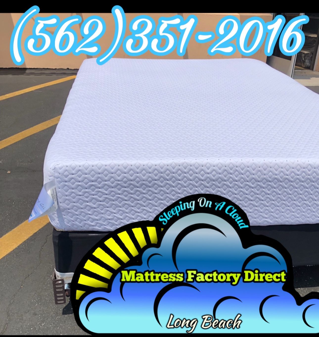 Queen Mattress And Boxspring Memory Foam Set New
