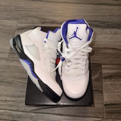 Jordan 5 Retro White And Purple 