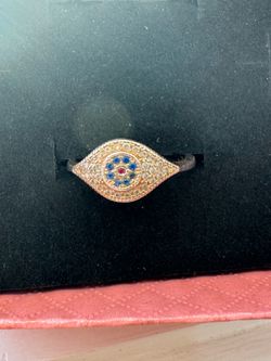 Women’s/girls 925 Silver Nialaya Evil Eye ring sizing 6.5