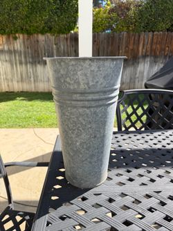 Tall Metal Bucket
