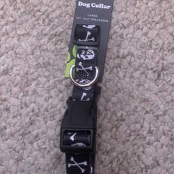 SKELETON SKULL CROSS BONE HALLOWEEN DOG COLLAR LARGE