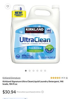 Ultra Clean Free & Clear HE Liquid Laundry Detergent,